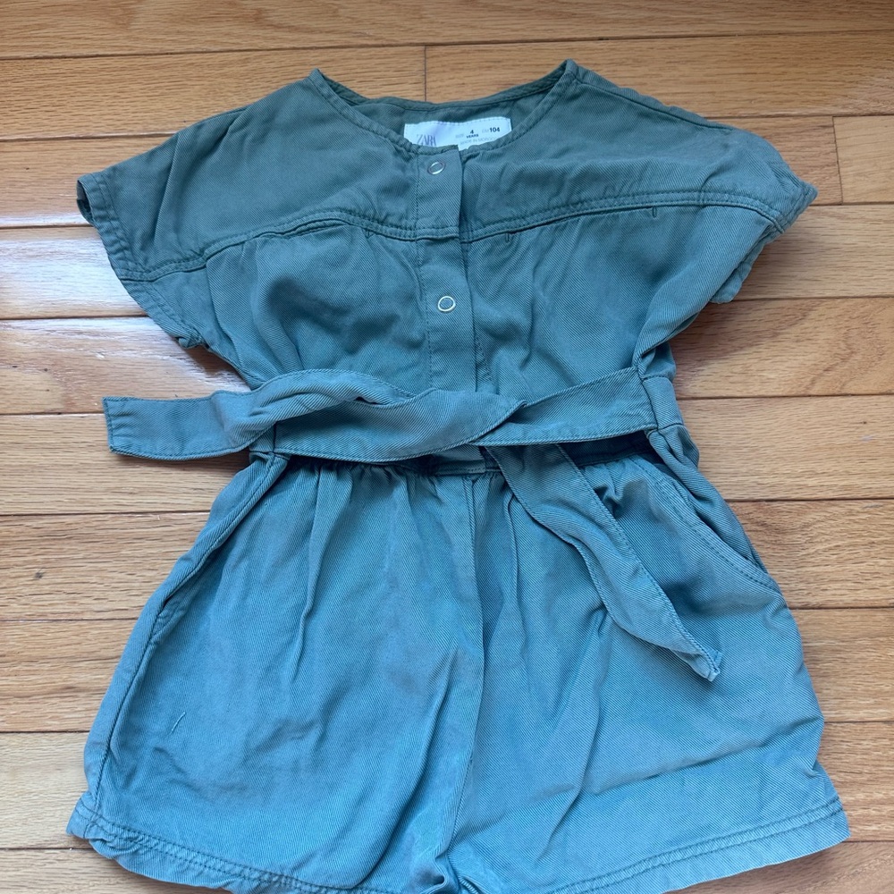 Zara Kids Olive Green Romper